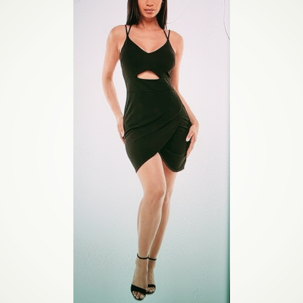 Emerald Sundae Black Mini Dress